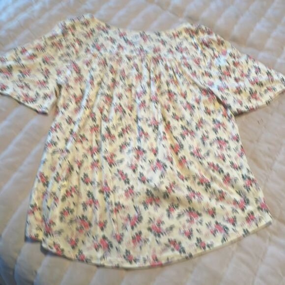Lucky Brand Floral Button-Down Blouse S/P - Picture 3 of 6